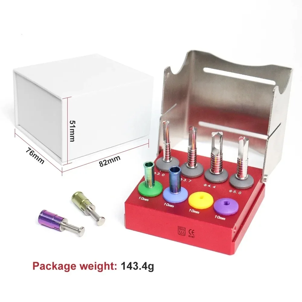 Self-grinding circular saw kit, dental implant drill set, autogenous bone collection drill, chip marking drill, surgical sinus f