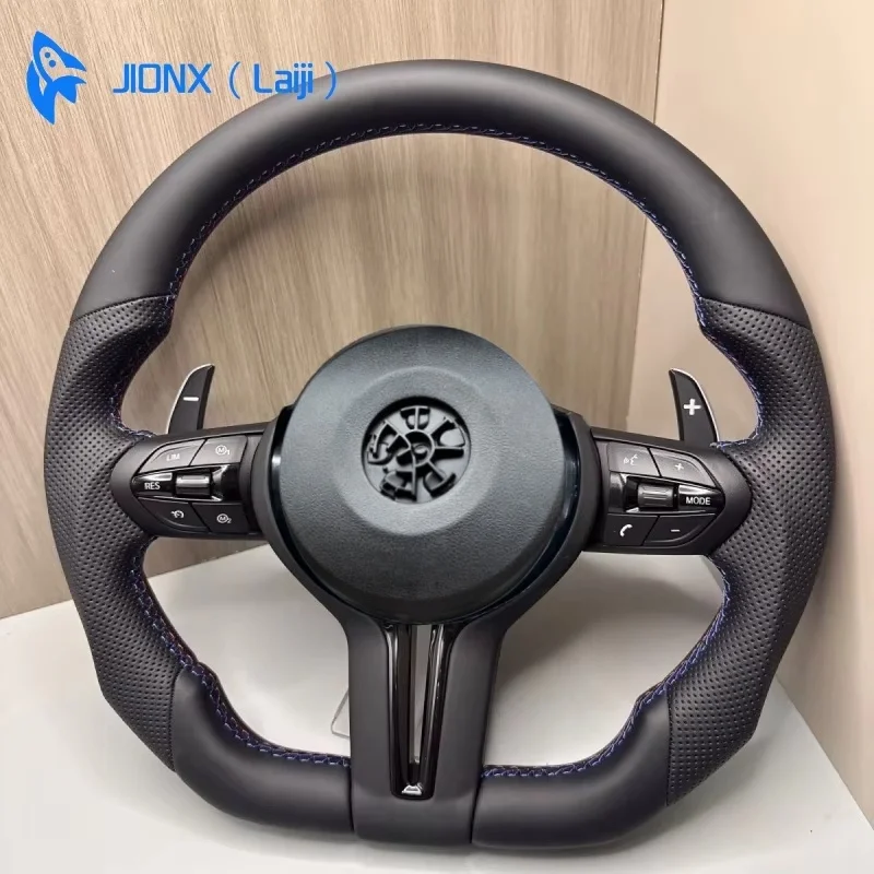Black Chrome Vibration ACC M Sport Wheel Leather Steering For BMW E70 E71 E84 E90 E92 E93 E87 E82 F20 F30 F87 F10 F45 F15 F48