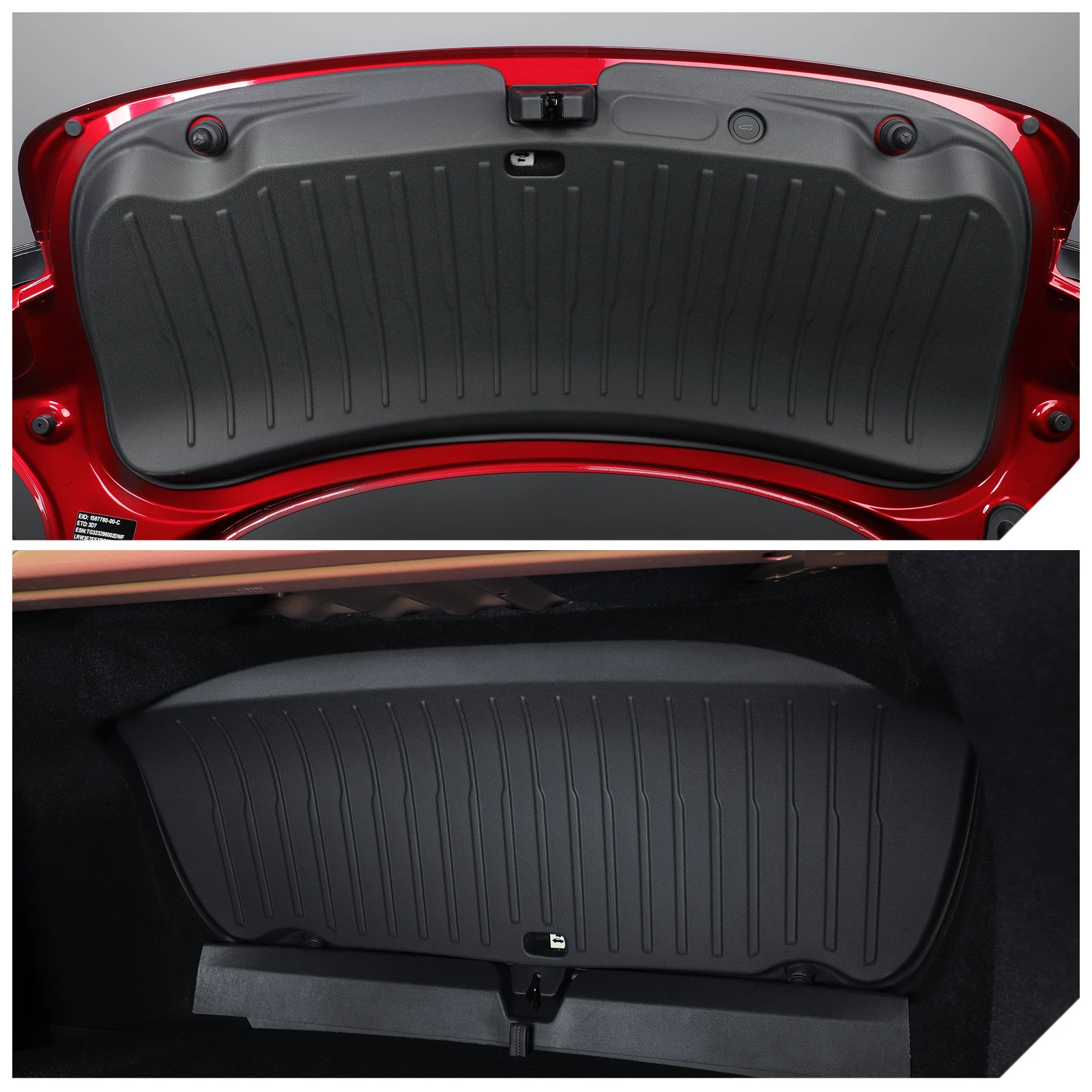 for Tesla Model 3 Highland 2024 Rear Trunk Door Anti-dirt Mat Trunk Tailgate Protection Pad Car Accessories