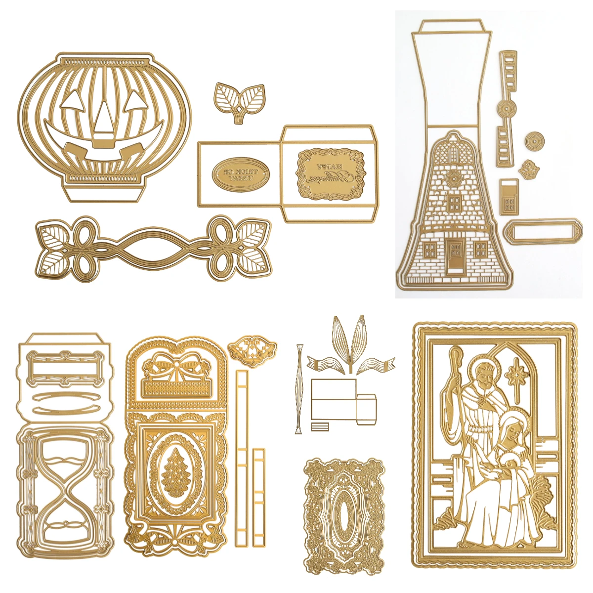 

Halloween Box Dies Metal Cutting Dies for DIY Scrapbooking Diary Album Paper Cards Decorative Craft Embossing Template 2025 New