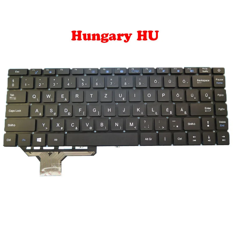 Laptop PO HU US SP NO Backlit Keyboard For Insys 14P WHA-14P2 English US Portugal PO Hungary HU Spanish SP NO Frame New