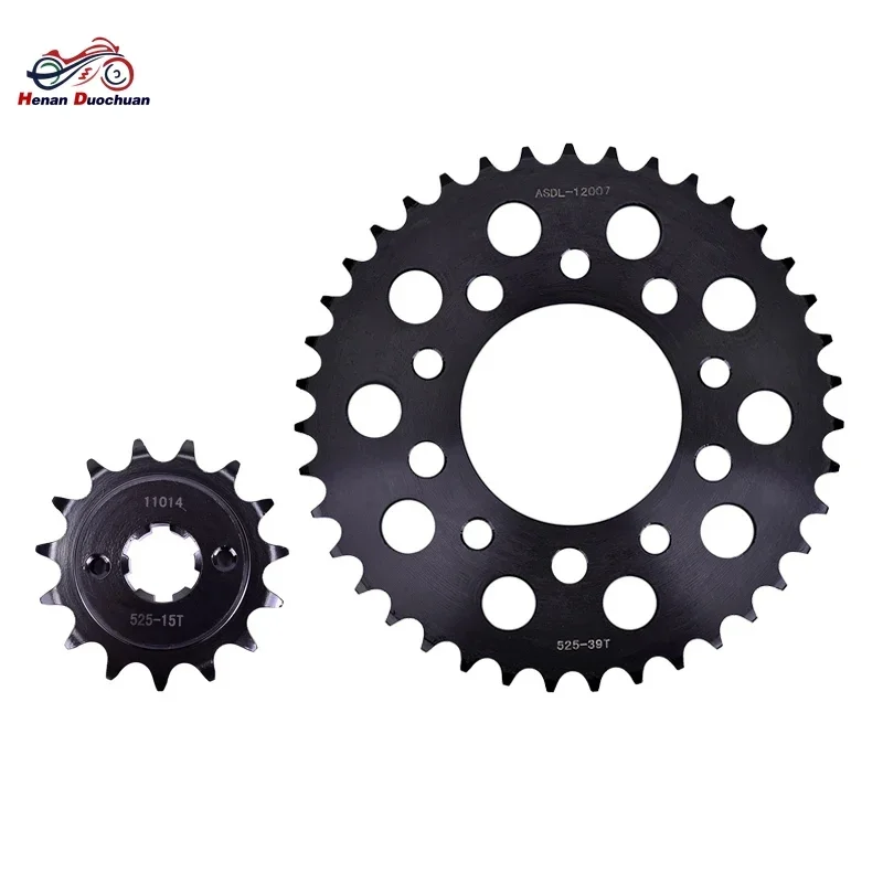 525 15T 39T 400cc Motorcycle Front Rear Sprocket Drivetrain Transmission Set for Honda GB400 H3 GB400H GB 400