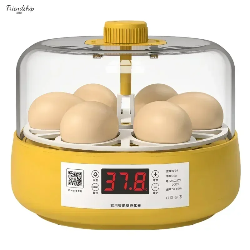 Egg incubator. Small. New. Home use. Intelligent. For lutefisk/chick/parrot. Automatic.