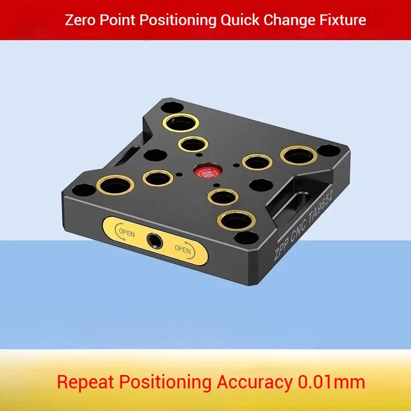 CNC Industrial High Precision Five Axis Zero Point Quick Change Fixture CNC Tooling Machining Center Self-Centering Vise