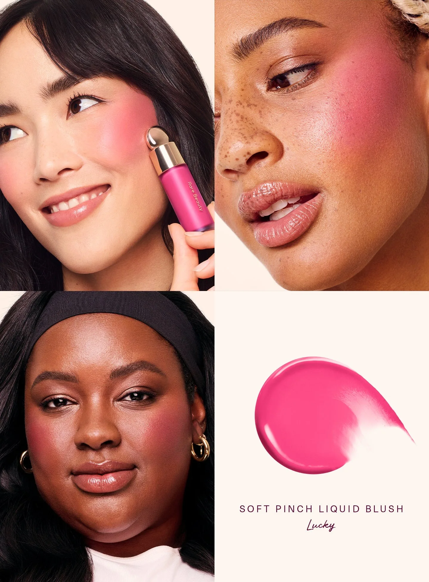 Zeldzame schoonheid Soft Pinch getinte lipolie Vlek Lipgloss Delight Hope Happy Wonder Vloeibare Blush Make-up Cosmetica Gezicht Oog Blusher