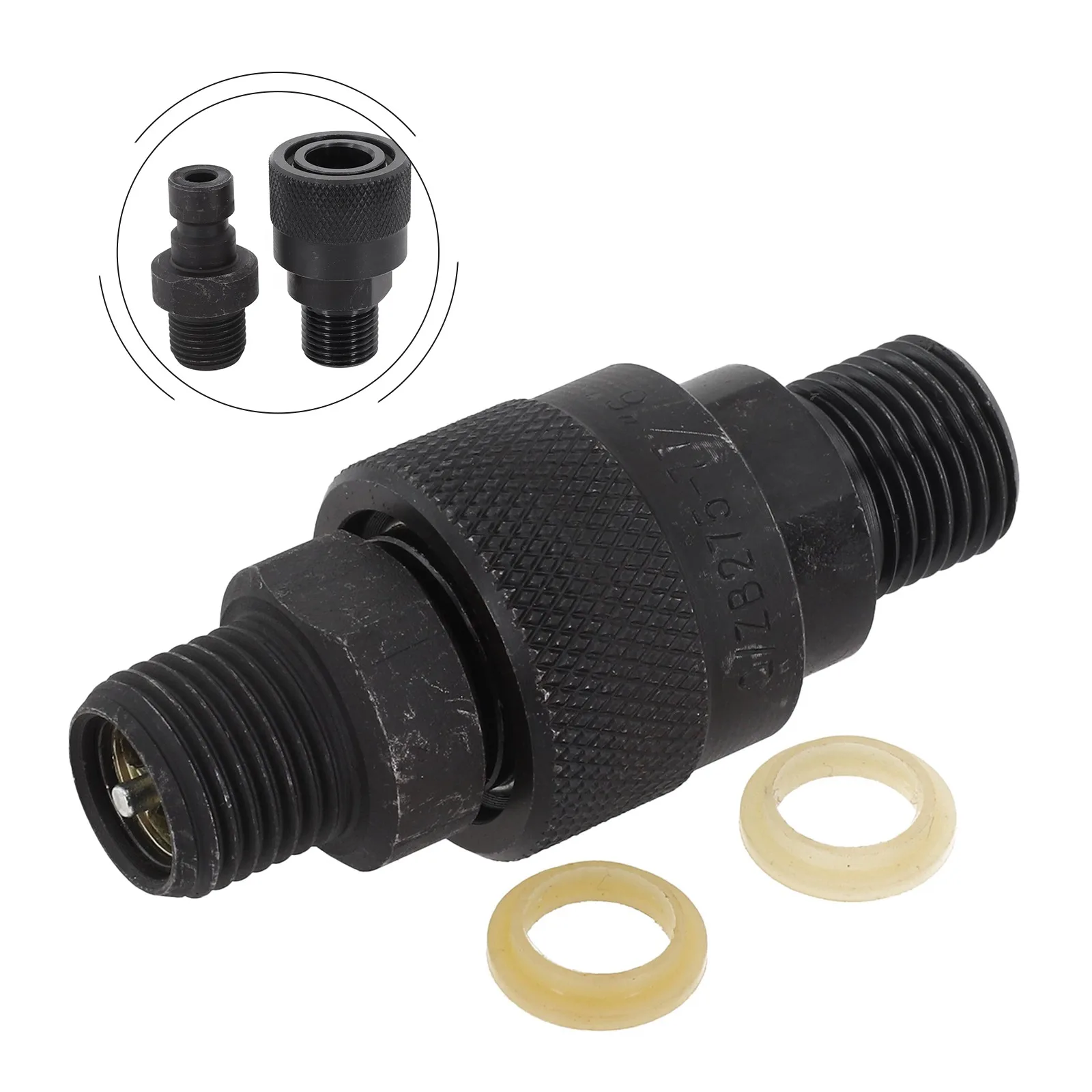 Hydraulic Quick Connect Coupling Kit Male Thread M16x1.5mm Pipe Fitting Connector Quick Change Interface Adapters