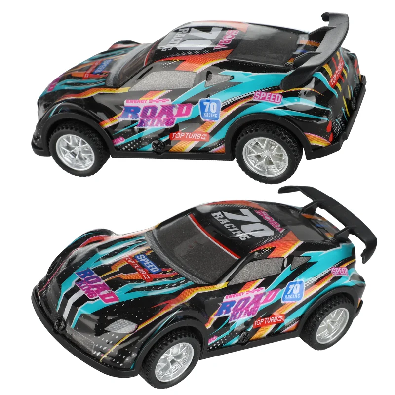Coche con ranura analógica, escala 1 43 1/43, conjunto con circuito eléctrico ligero, pista de carreras de evolución, accesorios para coches de juguete