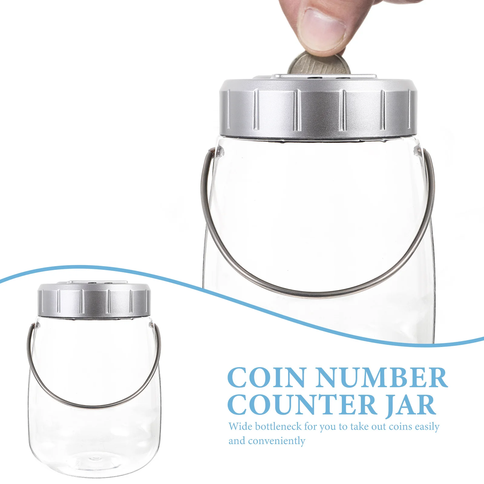 وعاء عداد العملات المعدنية بشاشة رقمية، بنك المال الشفاف، عد العملات الإلكترونية، حصالة على شكل حيوان للأطفال والكبار، وعاء توفير #5