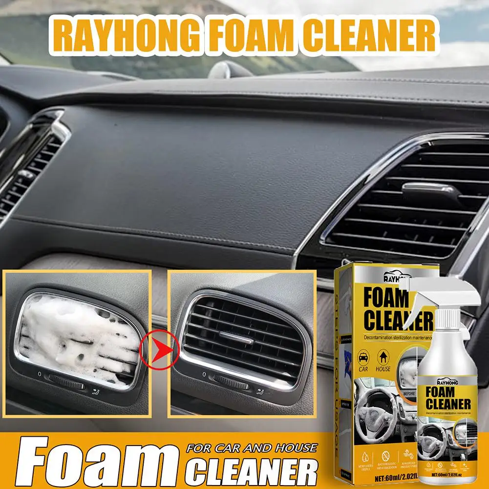 

Multipurpose Foam Spray Cleaner For Car Interior Leather Seat Clean Maintenance Spray Anti-aging Home Car Foam Cleaner Q0Q6