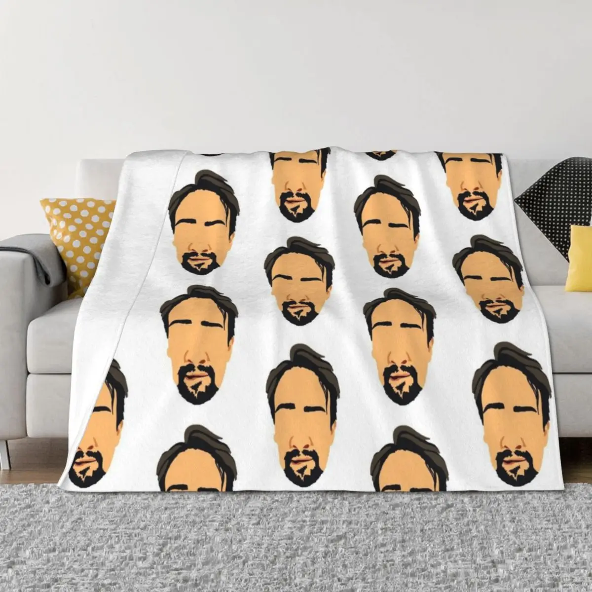 لين مانويل ميراندا هاميلتون الشفاه العض رئيس رمي بطانية السفر منقوشة البطانيات الأرائك من البطانيات الديكور