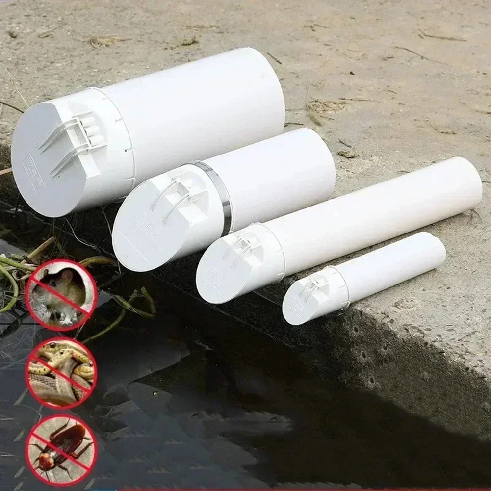 50-160mm Drain Pipe Check Valve Anti-stink And Anti-insect Drainage Pipe Cover Filter PVC Plumbing Non Return Valves Part