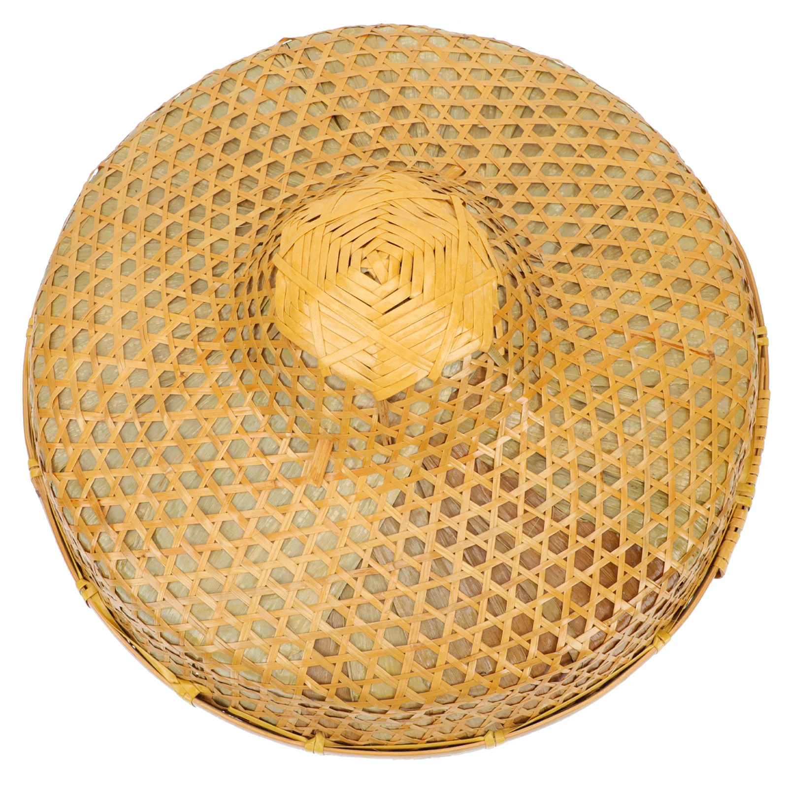 

1pc Bamboo Hat Retro Fisherman Wide Brim Men Fisherman Bamboo Hat Women Large Size Lightweight Comfortable Party Gift