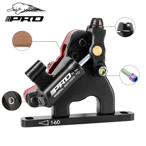 Pinza de freno de bicicleta de carretera IIIPRO 160 mm XTR cilindro grande aceite Cable de freno de disco hidráulico freno de tracción Al unibody 2 pistones