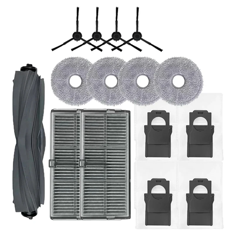 

AU-For Dreame Bot X30pro Ultra X30pro Plus Accessory Main Side Brush Filter Dust Bag Robot Vacuum Cleaner Replacement Parts