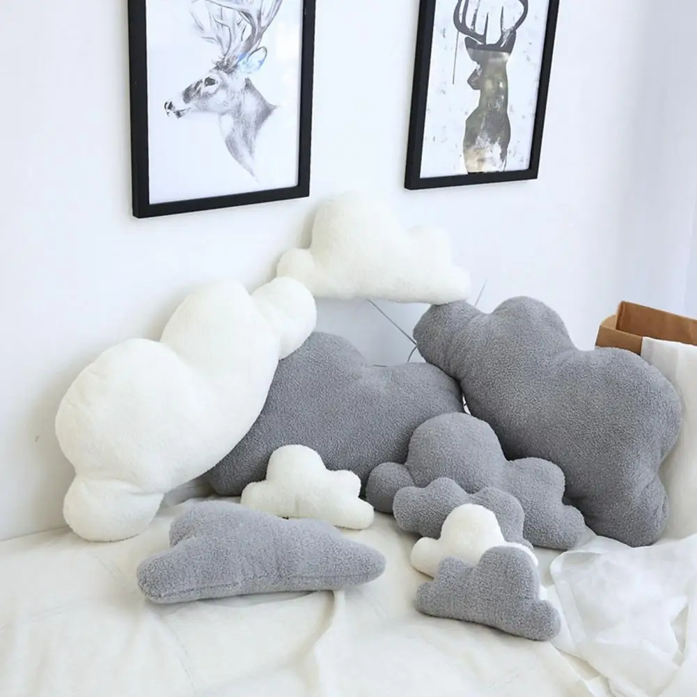 Cute Cloud cuscino cuscino peluche farcito pisolino sonno cuscino ornamento peluche divano nuvola cuscino decorazioni per la casa