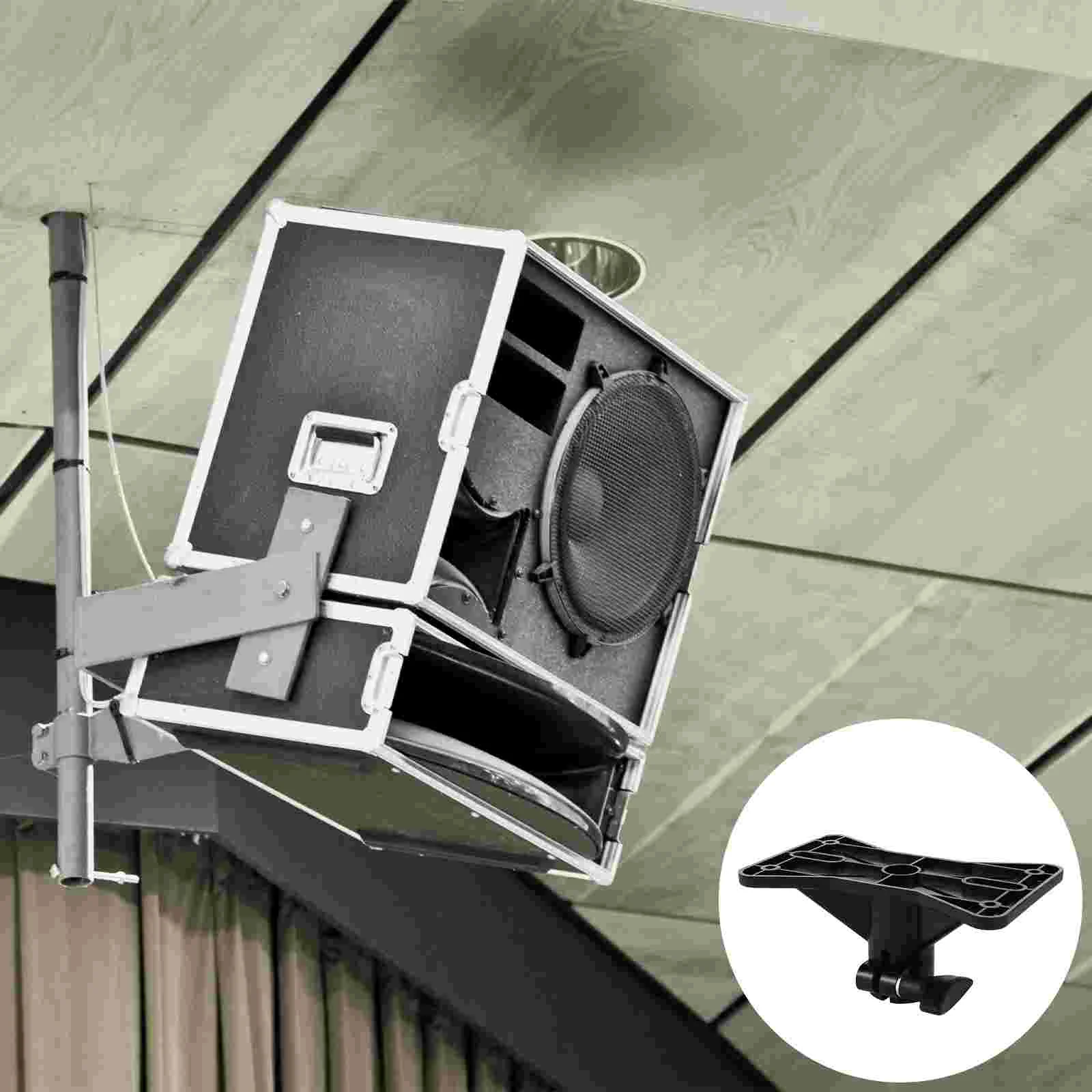 Speaker Tray Bracket Wall Mount Bookshelf Mounting for Stand Heavy Duty Tripod Plastic Holder