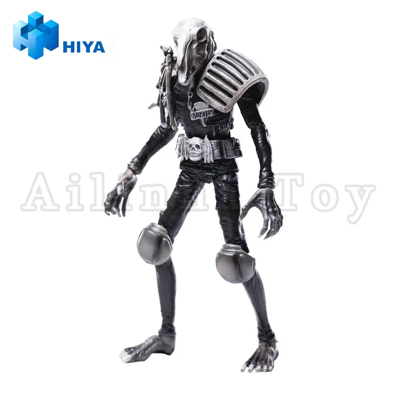 HIYA 1/18 4inch Action Figure Exquisite Mini Series Judge Dredd Judge Mortis Black & White Anime For Gift