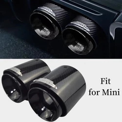1 Pcs For Mini Cooper F54 F55 F56 F57 R60 R61 F60 R55 R56 R57 R58 R59 S JCW Carbon Exhaust Tip Pipe Car Accessories