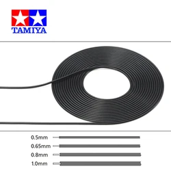 TAMIYA 12675/12676/12677/12678 Black Cable Outer Diameter 0.5/0.65/0.8/1MM Detail-Up Parts 2M Cable for 1/6 1/12 1/24 Car Model