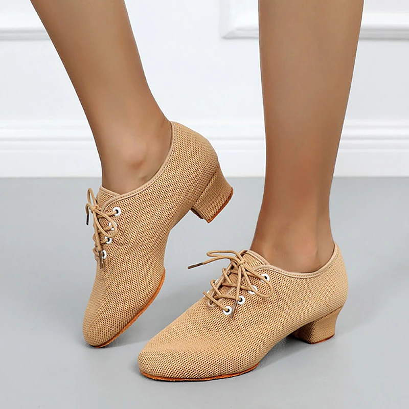 

New Latin Dance Shoes Salsa Tango Jazz Women's dancing sneakers Modern Dance Shoes Teacher Practice Shoes 3/5cm