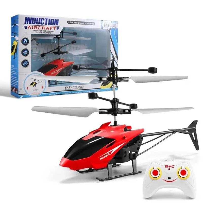 RC Helicopter Plane Mini Remote Control Airplane Children Radio Controlled Machine Flashing Light Toys for Kids Christmas Gifts