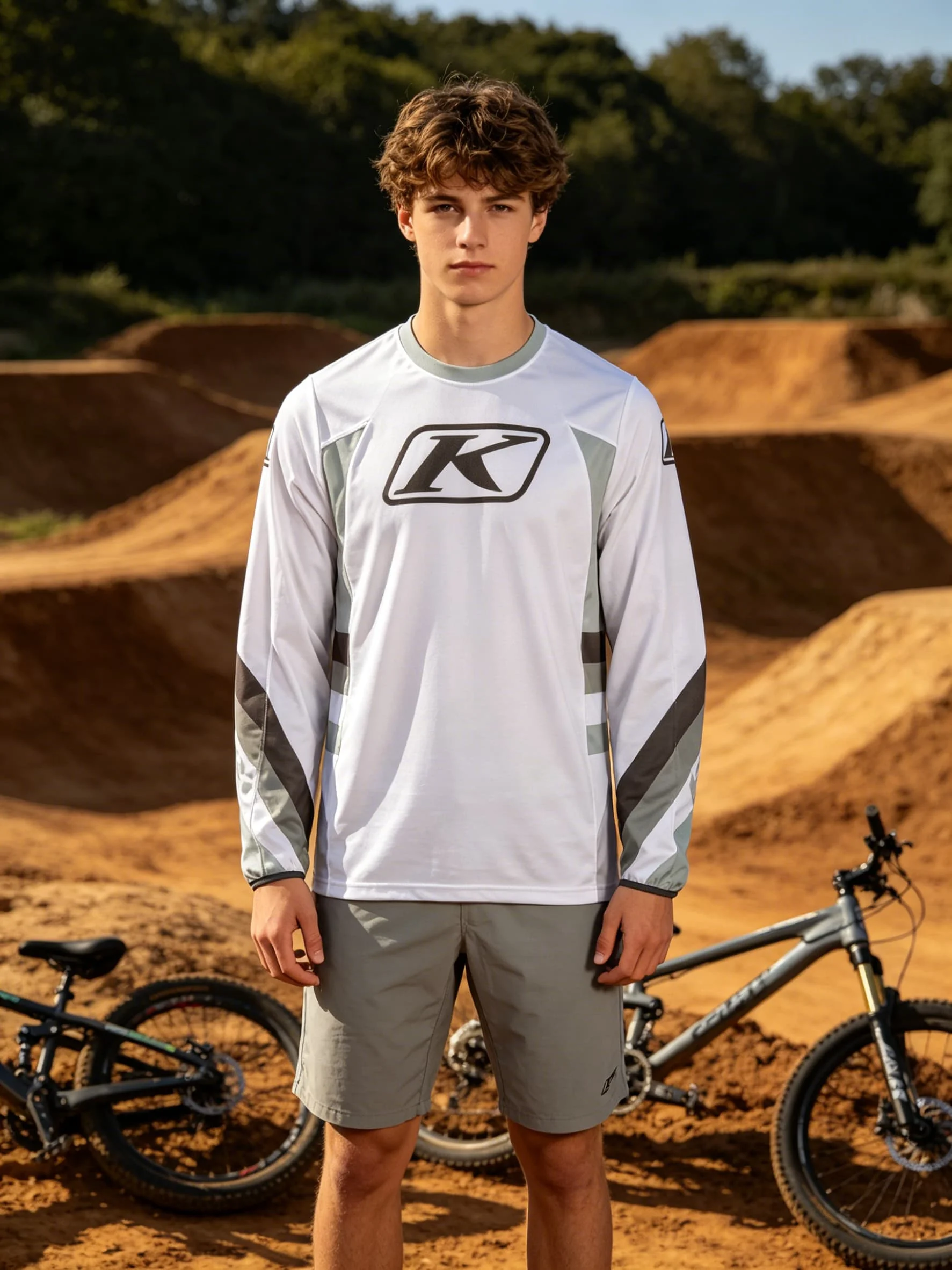 Kinder-T-Shirt, Damen-T-Shirt, Jungen-Oberteil, Erwachsenen- und Kinderbekleidung, Eltern-Kind-Set, schnelltrocknendes Material, Herren-Langarm-T-Shirt, MX-Motocross-, MTB- und Fahrradbekleidung. – Detail 4
