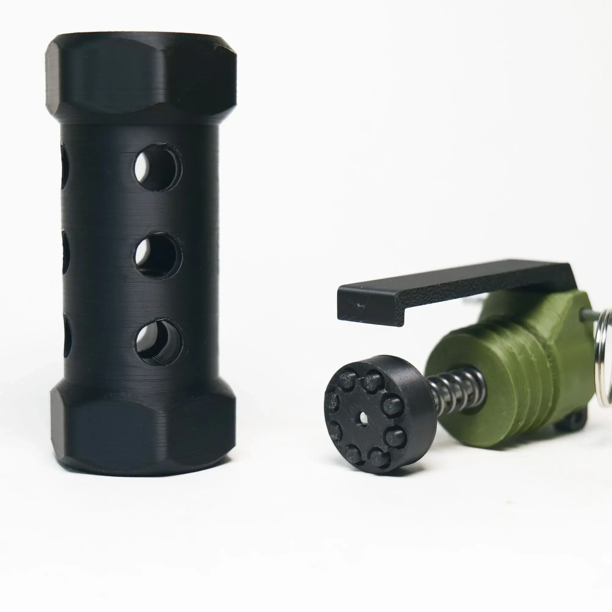 3D Printing Outdoor Portable EDC High Decibel Training Sound Prop Shock Boom Keychain Creative Gifts Toy