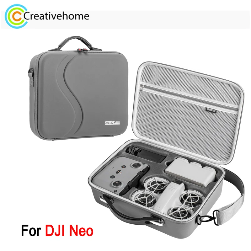 STARTRC PU Storage Bag For DJI Neo Drone & Accessories Storage Box Handbag with Shoulder Strap