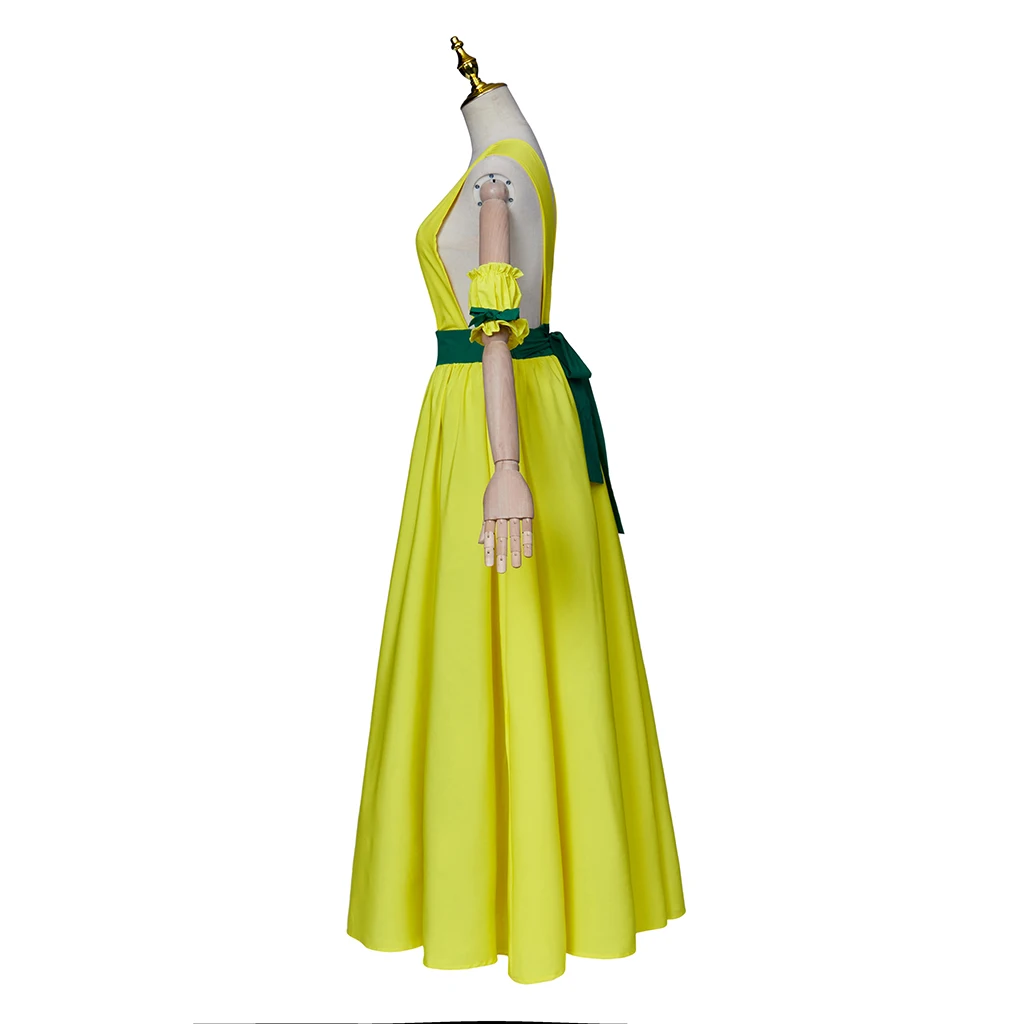 Ida Emean Cosplay Costume Ida Emean Sexy robe jaune jeu sorcière cheveux rouges elfe tenue femmes Halloween carnaval fête vêtements