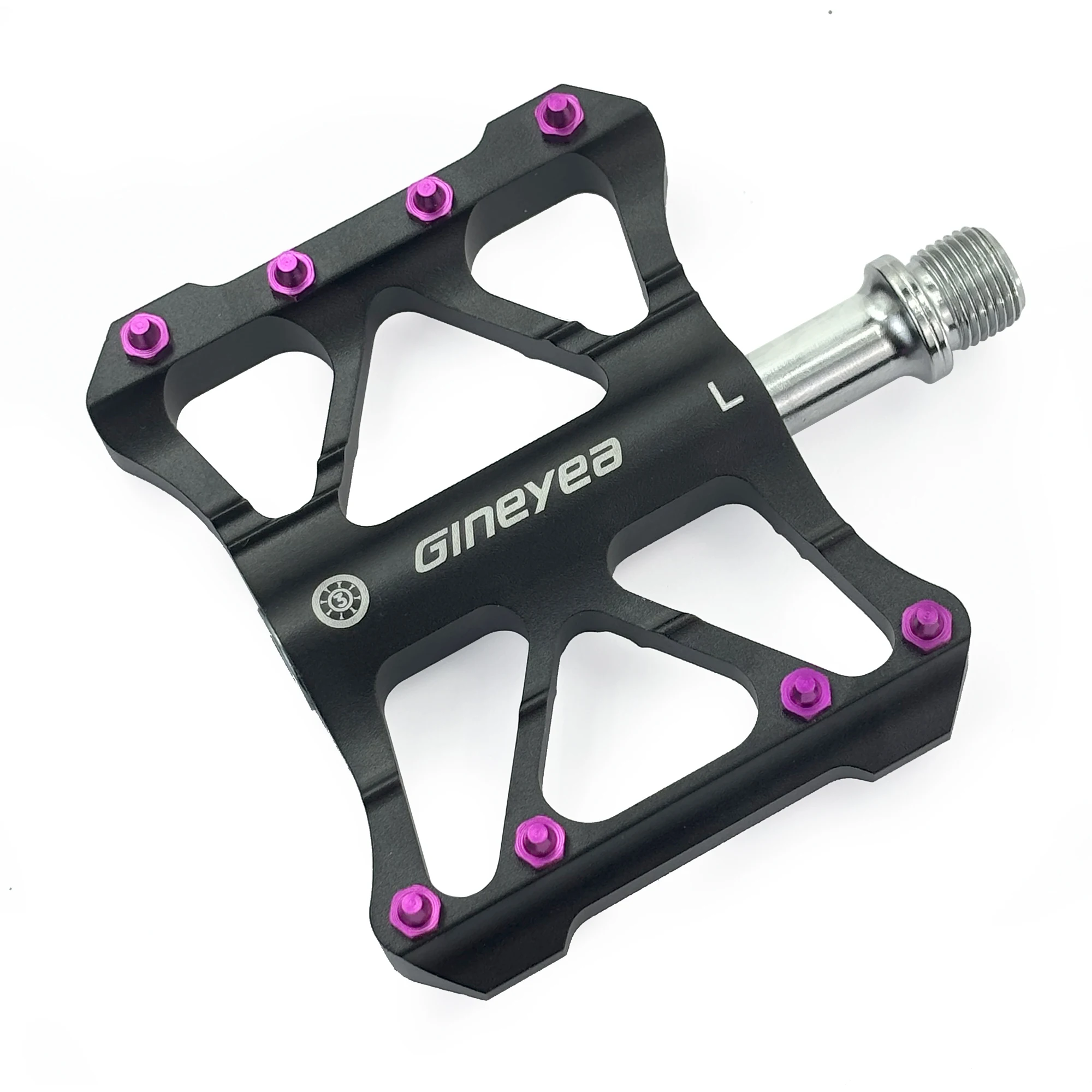 Gineyea  Universal Aluminum Alloy Bike Pedals Large Size - Anti-Slip CNC Ultralight BMX MTB Road Bicycle Pedals with 3 Sealed Be 