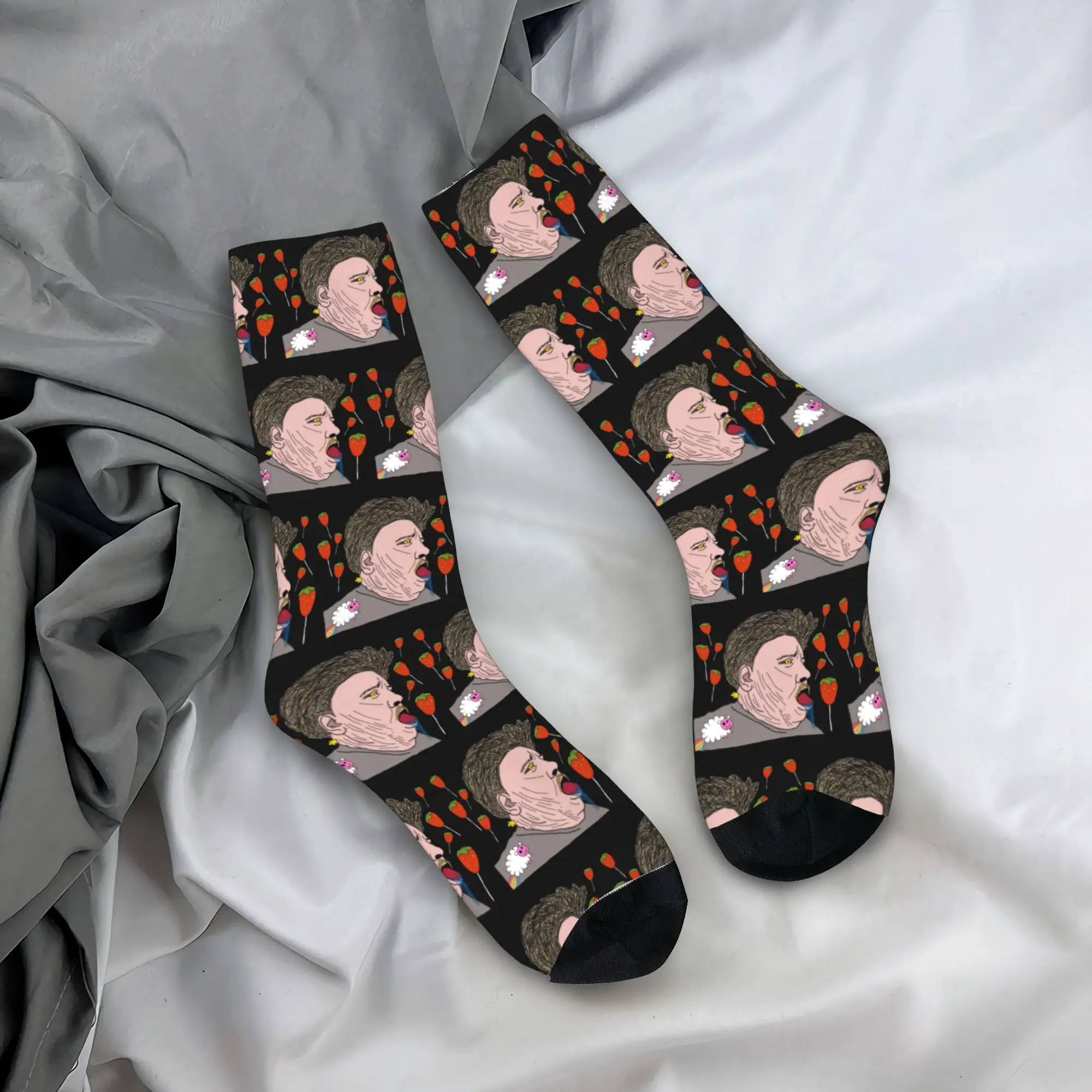 

Happy Funny Male Men Socks Harajuku Drachenlord Sock Polyester Sport Women's Socks Spring Summer Autumn Winter