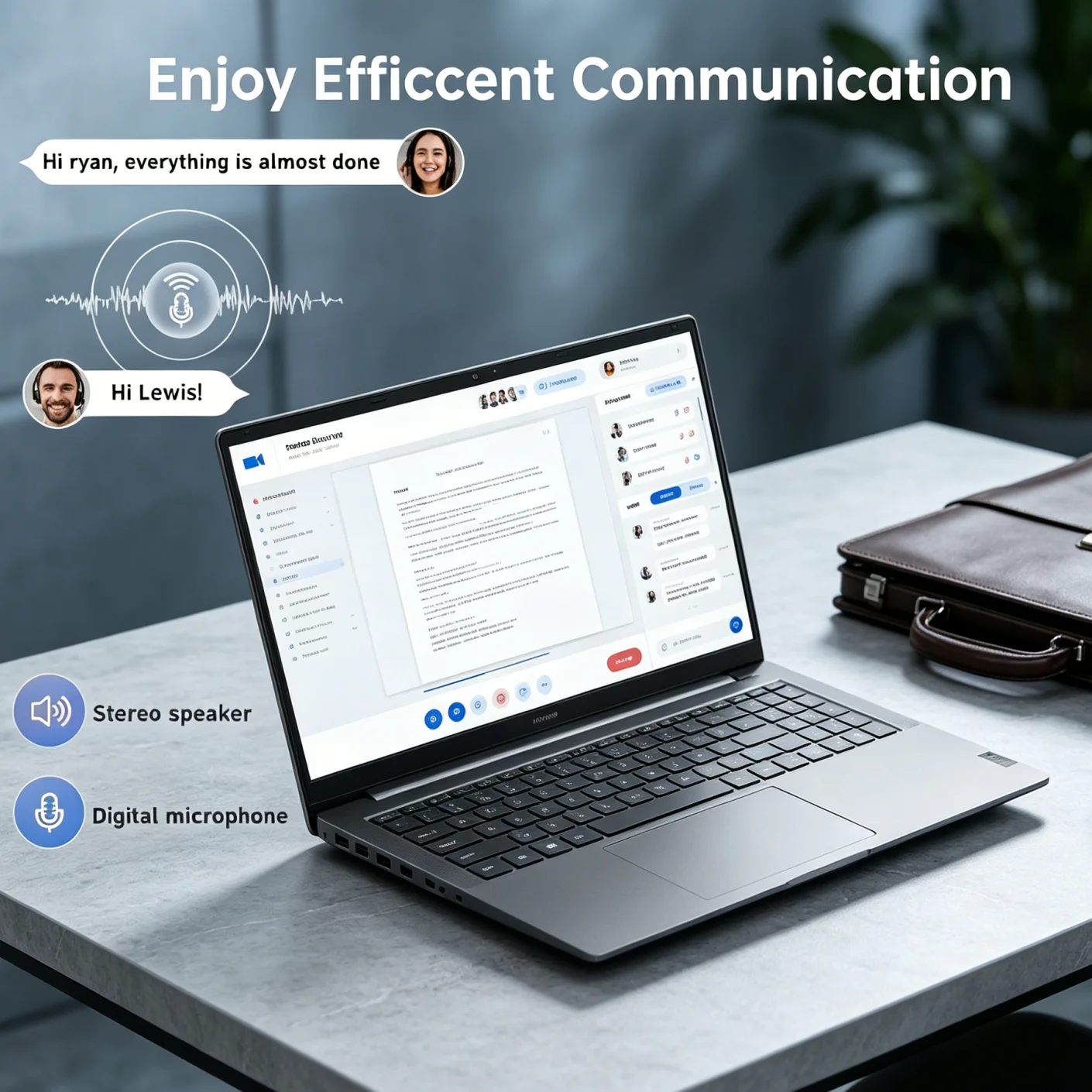 Premium 17.3 Inch Big Screen Laptop Intel 6500Y 32GB 1TB/2TB  Portable Student Business Office PC Win11 Stylish