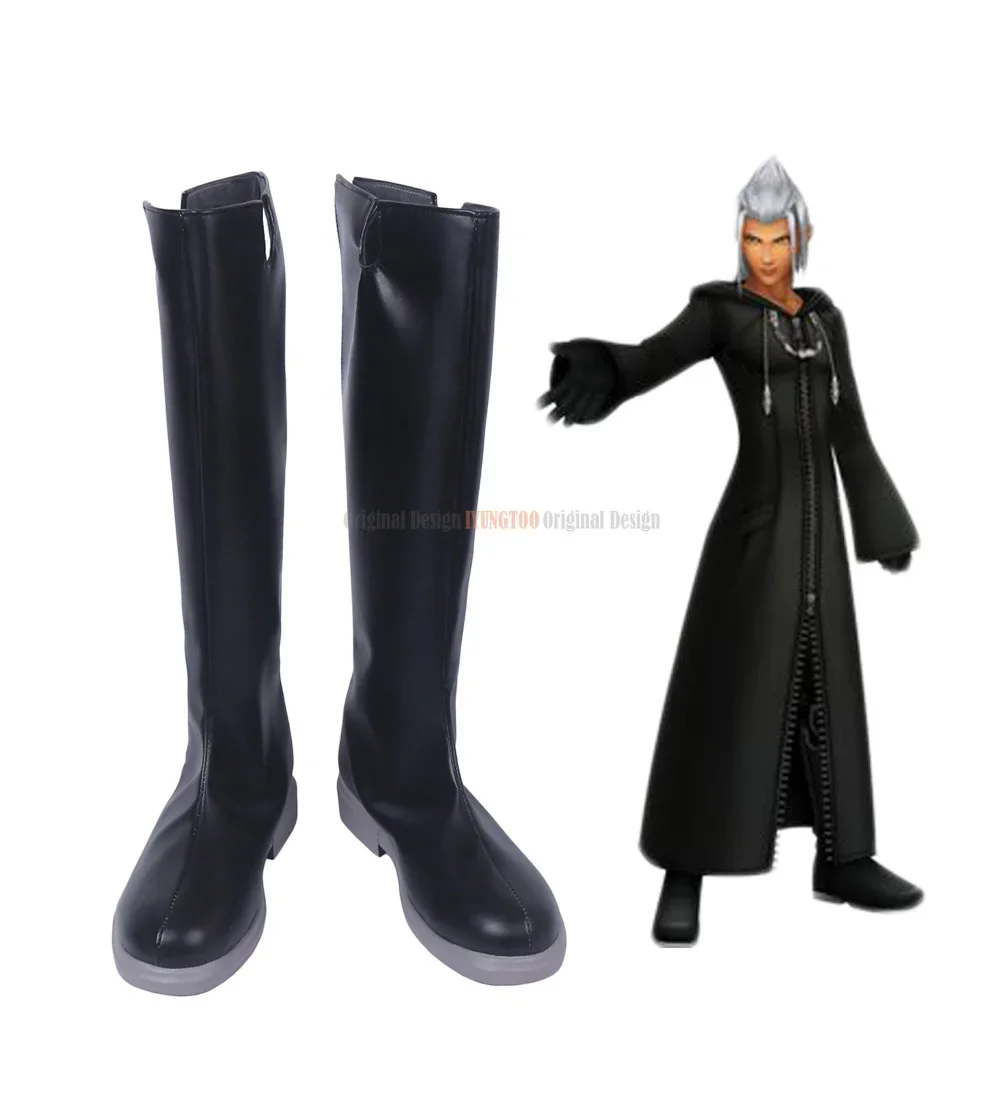 Xehanort Shoes Cosplay Kingdom Hearts Young Xehanort Cosplay Boots Black Shoes Custom Made