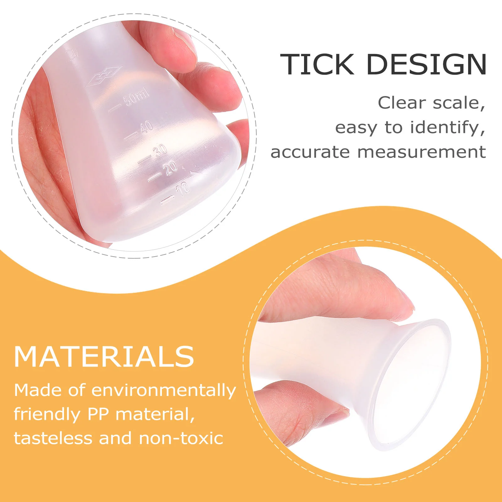 5 Pcs Flask Plastic Erlenmeyer Conical Flasks Tool Erlenmyer Laboratory Glassware Chem for Kids Child