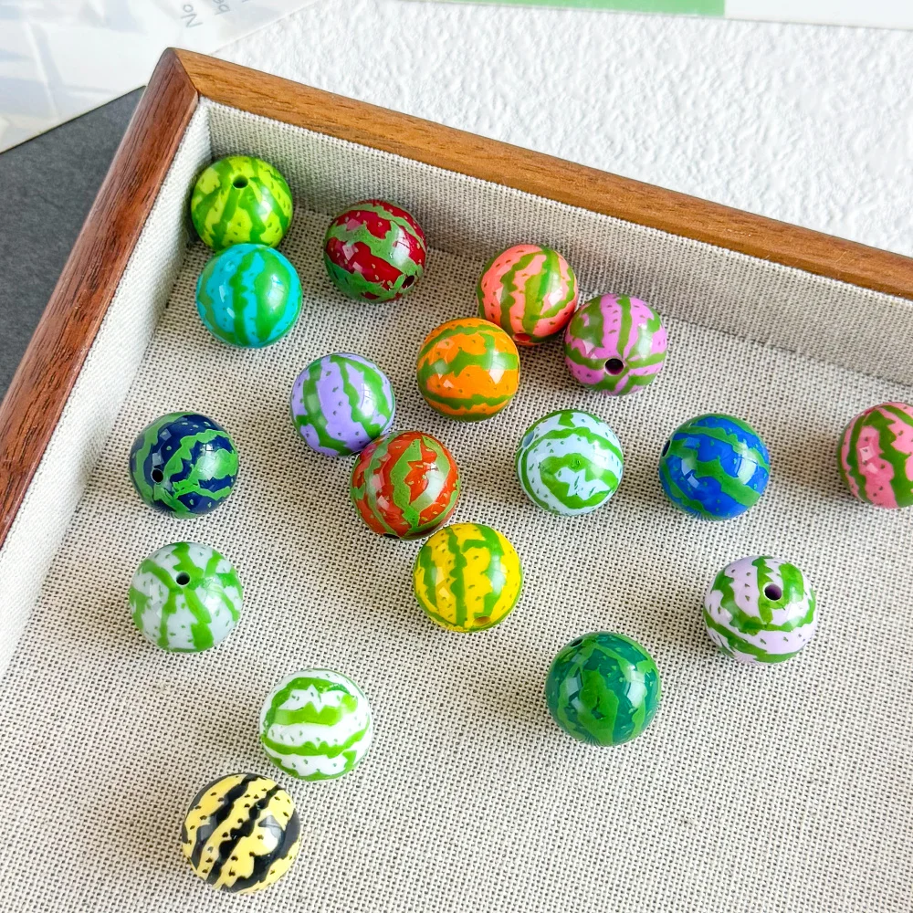 

Cordial Design 16*16MM 100Pcs DIY Beads/Paint Effect/Hand Made/Jewelry Findings & Components/Round Shape/Acrylic Bead #18984
