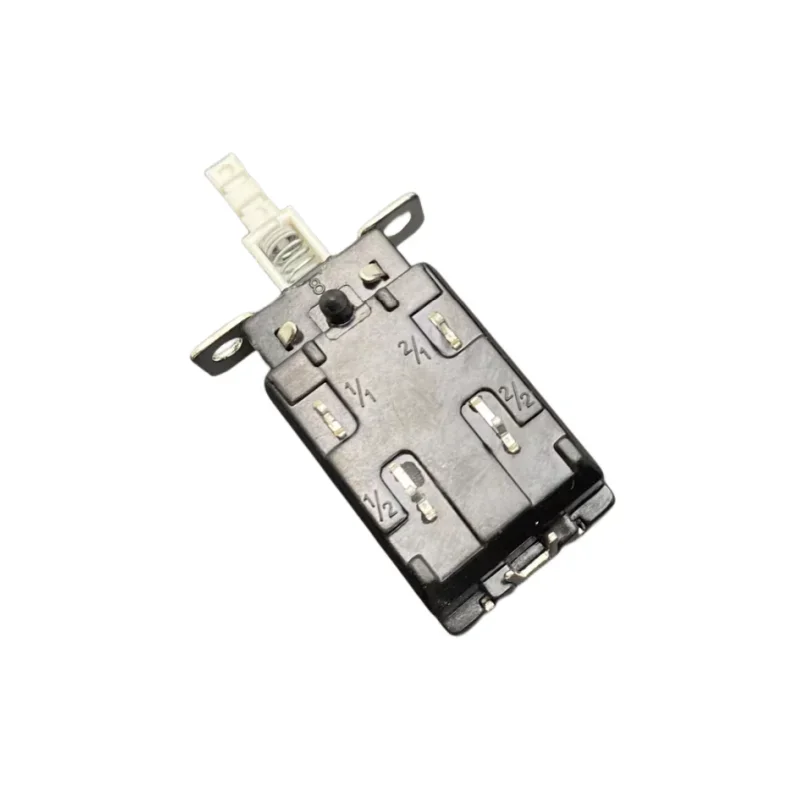AC 250V 4A/128A DPST Self Locking Solder PCB Pushbutton Power Switch 4 Pcs
