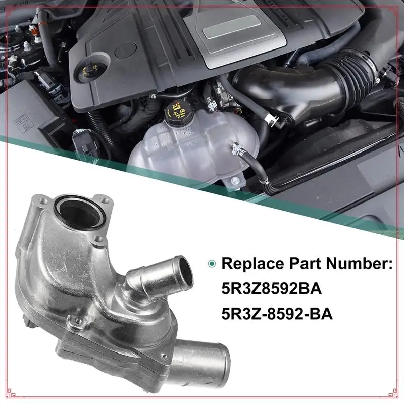 

Upgrade Aluminum Thermostat Housing Assembly For Ford Mustang 2005-2010 Accessories 5R3Z-8592-BA 5R3Z8592BA