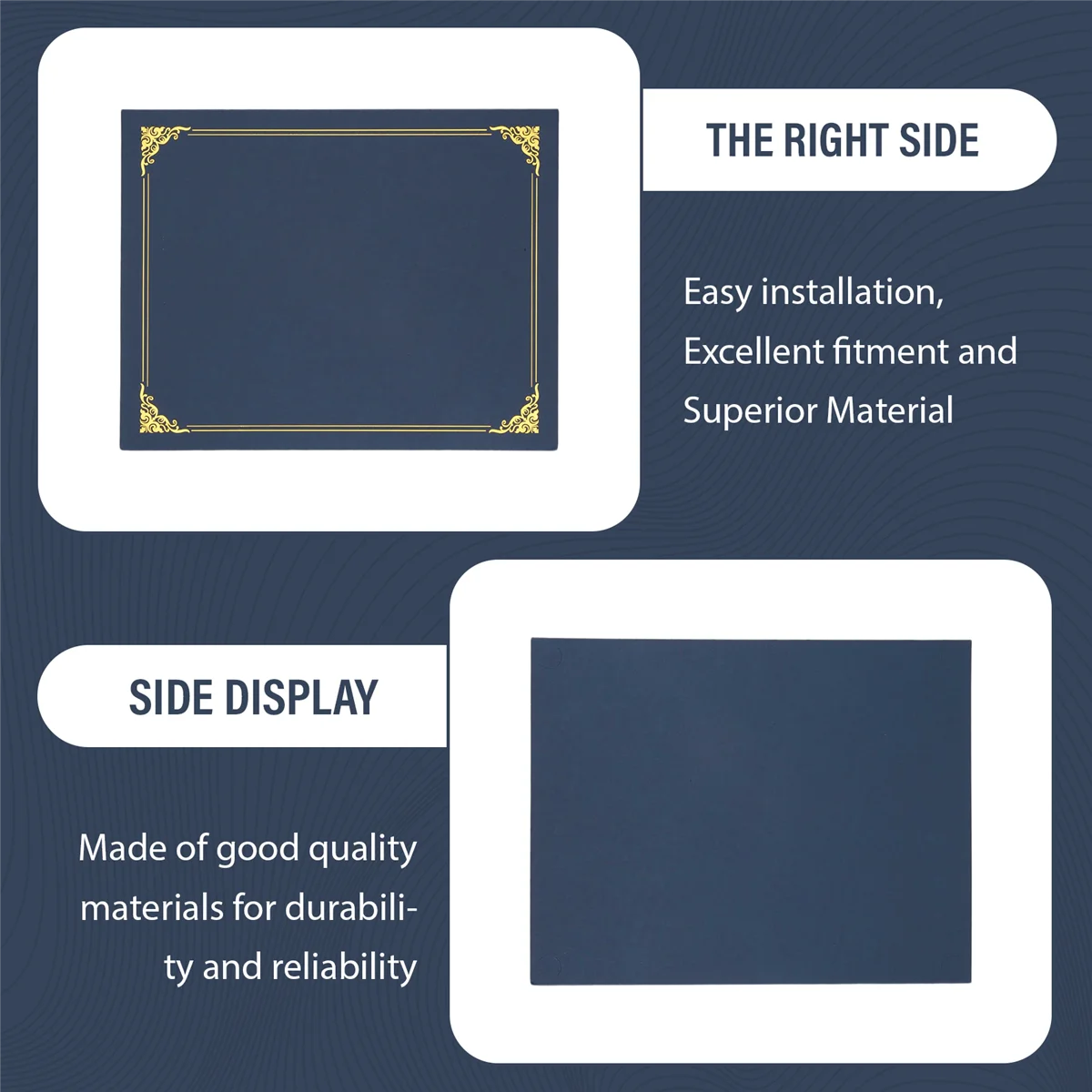 

【Price-Drop!】Certificate Holders, 25 Packs Diploma Holders, Certificate Covers with Gold Foil Border for Letter Size 8.5x11 Inch