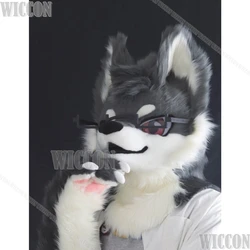 Animal Glasses Fursuit Accessories Kigurumi Mask Furry Costume Фурри Костюм Head Base Kig Fursuit Suit Halloween Kemono Head Cat