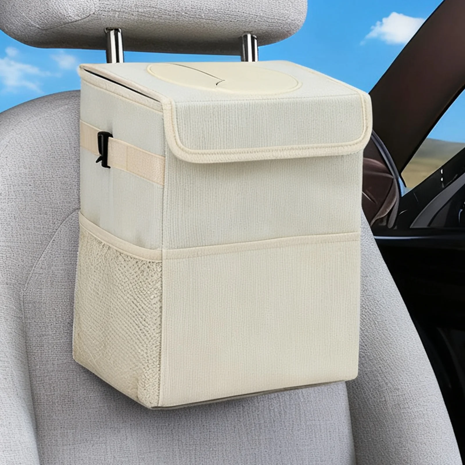 

Автомобильный мусорный бак, герметичная внутренняя сумка для хранения, автомобильное мусорное ведро для грузовика, внедорожника, дорожных поездок, выходных, отдыха на открытом воздухе