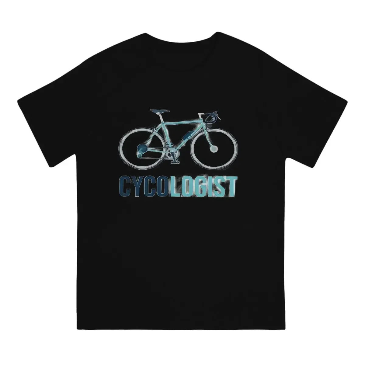 Cycling Men's T Shirts Cycologist Bicycle Novelty Tee Shirt Short Sleeve Crew Neck T-Shirts Cotton Gift Idea Clothes