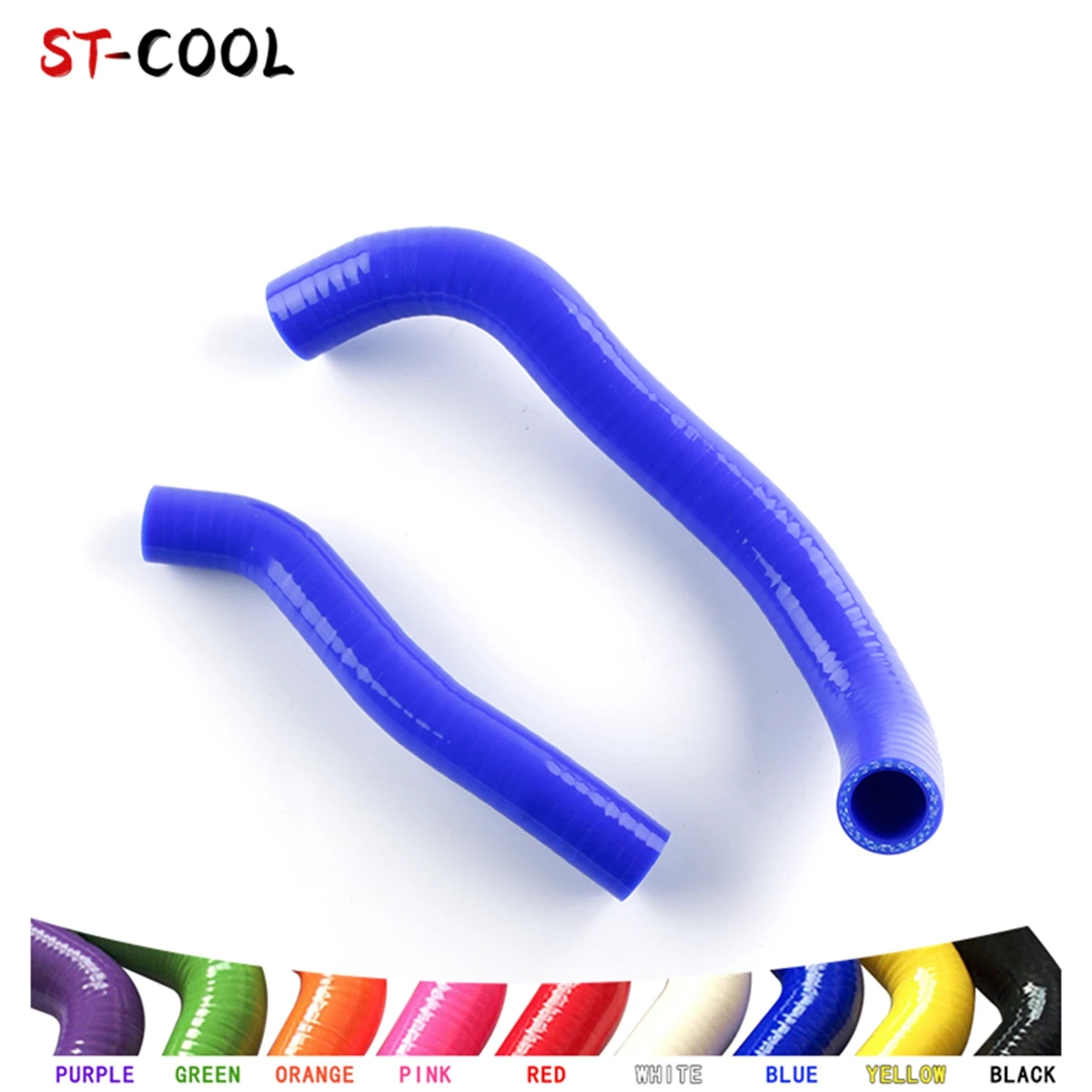 For Suzuki KFX400 LTZ400 DVX400 2003-2008 2004 2005 2006 2007 Silicone Tube Radiator Coolant Pipe Hoses Kit 2Pcs 10 Colors