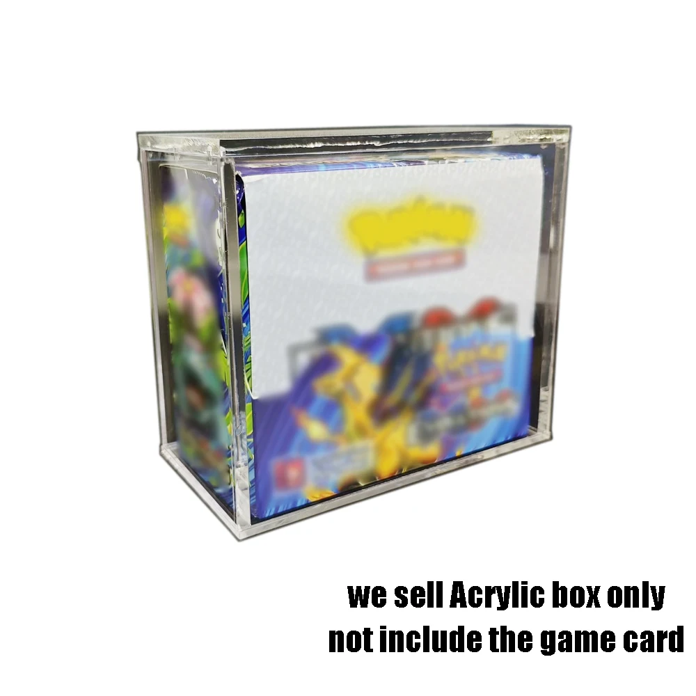 

Высококачественный прозрачный акриловый бокс для хранения карт PokEmon PTCG, магнитный прозрачный акриловый кейс для хранения.