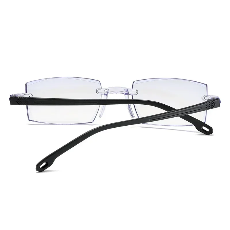 Reading Glasses 0 -1.0 To -4.0 Myopia Glasse Rimless Anti Blue Light Men Myopia Glasses Frameless Nearsighted Eyeglasses Unisex