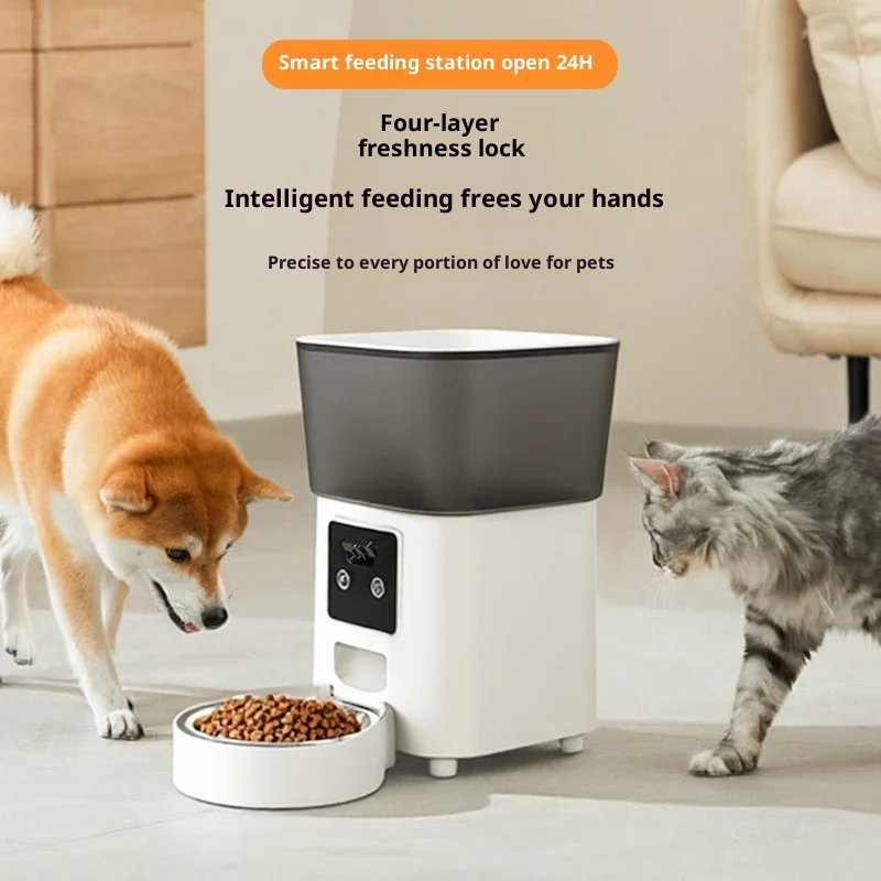 

Smart Pet Feeder with Camera - 8L Auto Dispenser with Two-Way Audio, Timer & App Control for Cats and Dogs (CE/FCC)