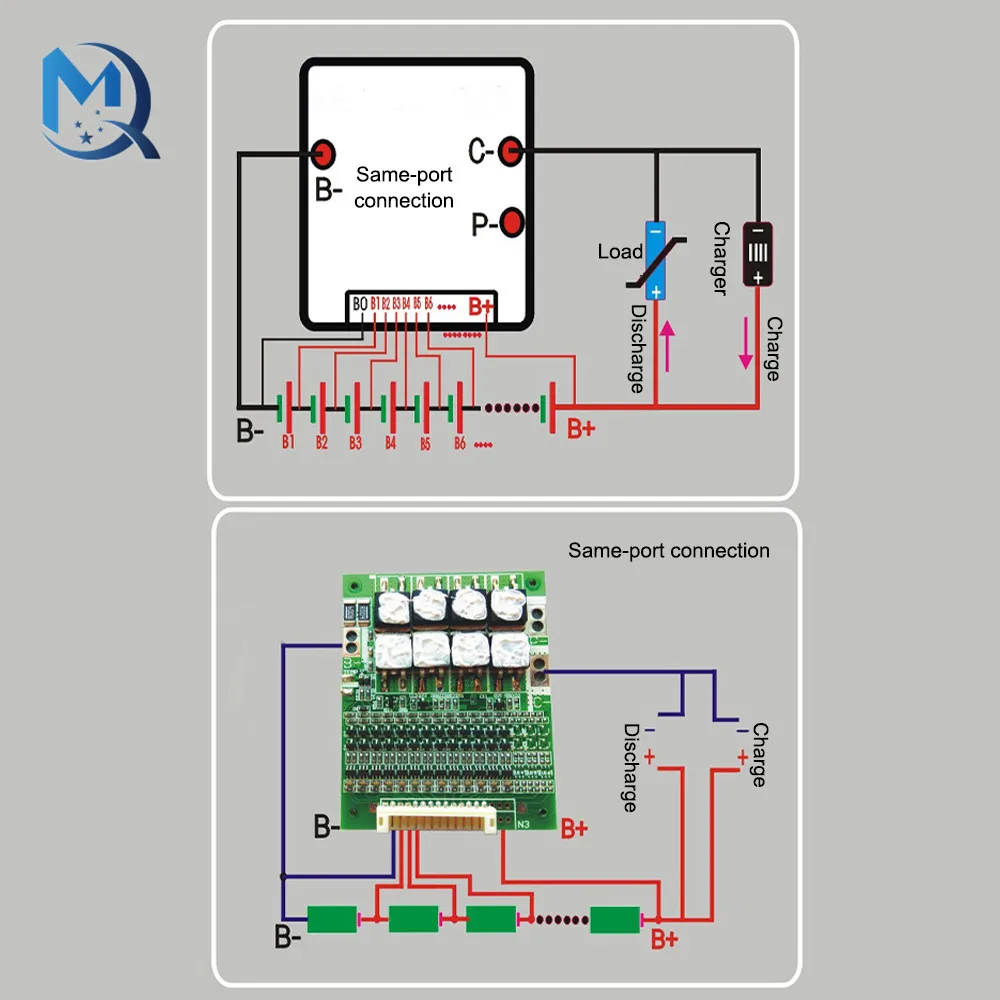 13S 48V 50A 18650 litowo-jonowy akumulator litowy osłona BMS płytka drukowana elektronika do elektrycznego akumulator samochodowy samochód bilans