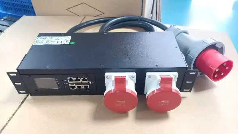 380V Input 380V Output Smart PDU (32A  for Each Outlet) Remote Control On/off for Each Outlet  Power Distribution Unit