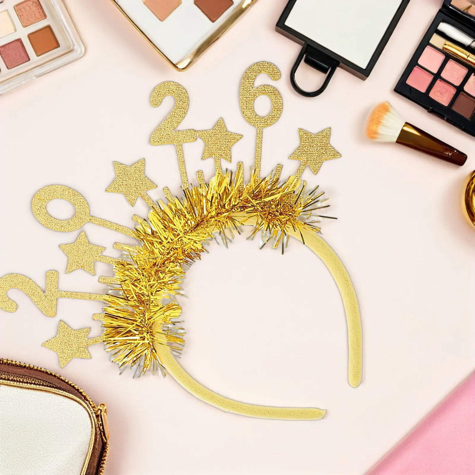 

2Pcs New Year Party Headbands Sparkling Star Hairbands 2026 Eve Celebration Hair Accessories Holiday Supplies New Year Headband