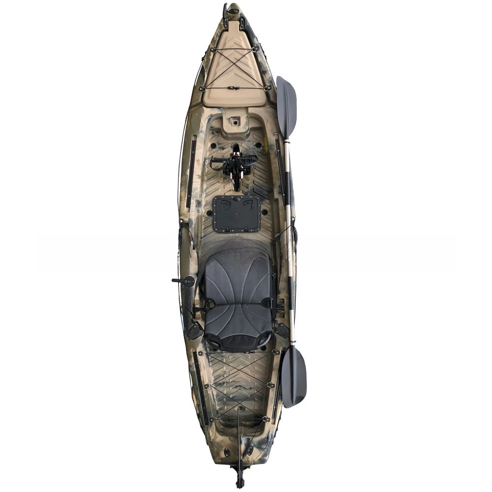 Single pedal boat Rotomolded fishing Adjustable pedal system Outdoor sea fishing boat