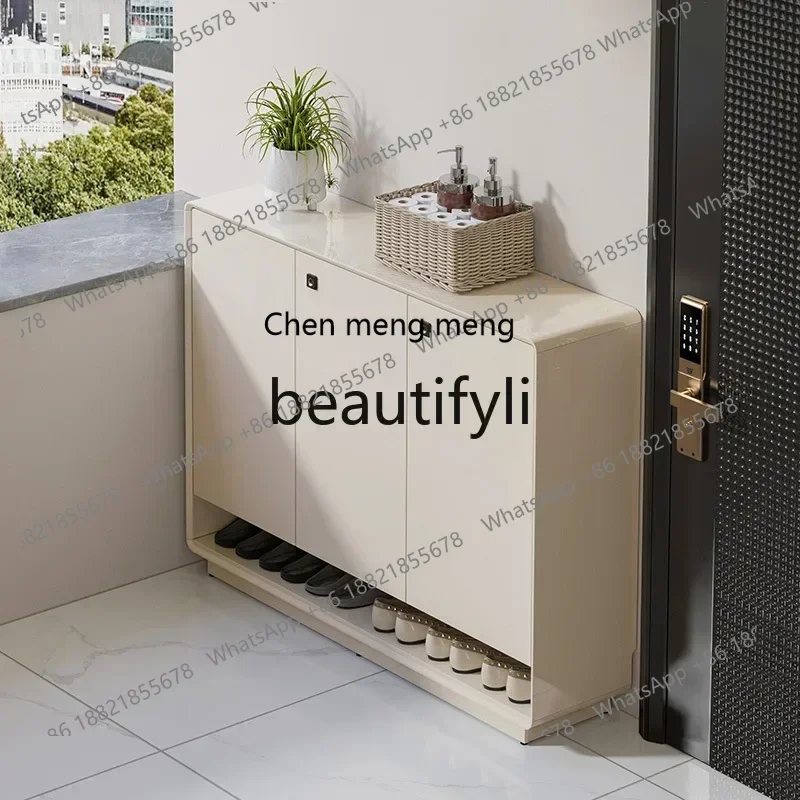 X AA85 خزانة أحذية قابلة للقفل للمدخل للاستخدام المنزلي، تخزين المدخل الخارجي ذو سعة كبيرة لمدخل المصعد والممر